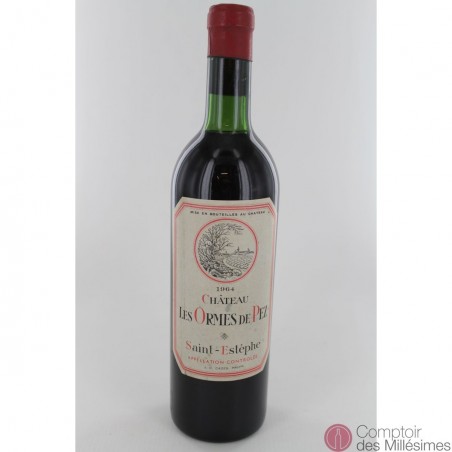 Château Les Ormes de Pez 1964 Cru Bourgeois Exceptionnel St Estephe Prix