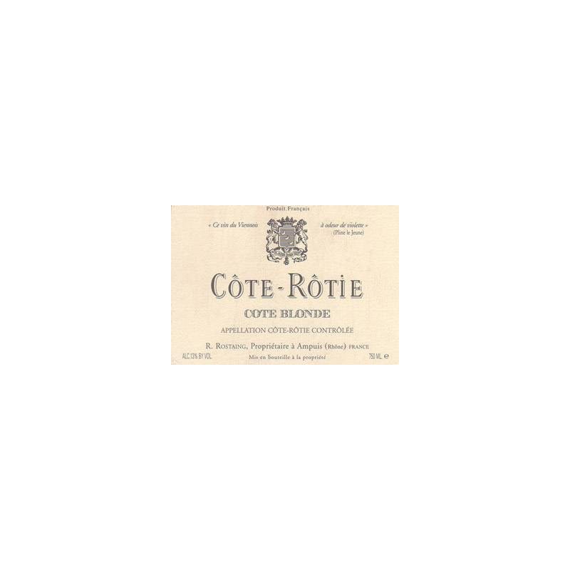 Côte Rôtie Cote Blonde 2016 en Magnum Domaine Rostaing au Meilleur Prix