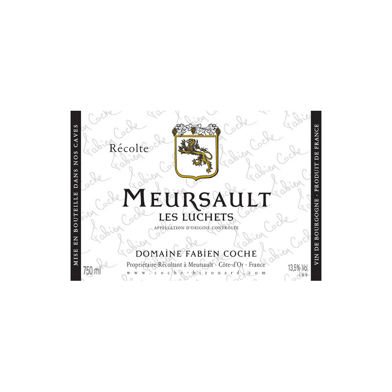 Meursault Les Luchets 2020 Fabien Coche Au Meilleur Prix