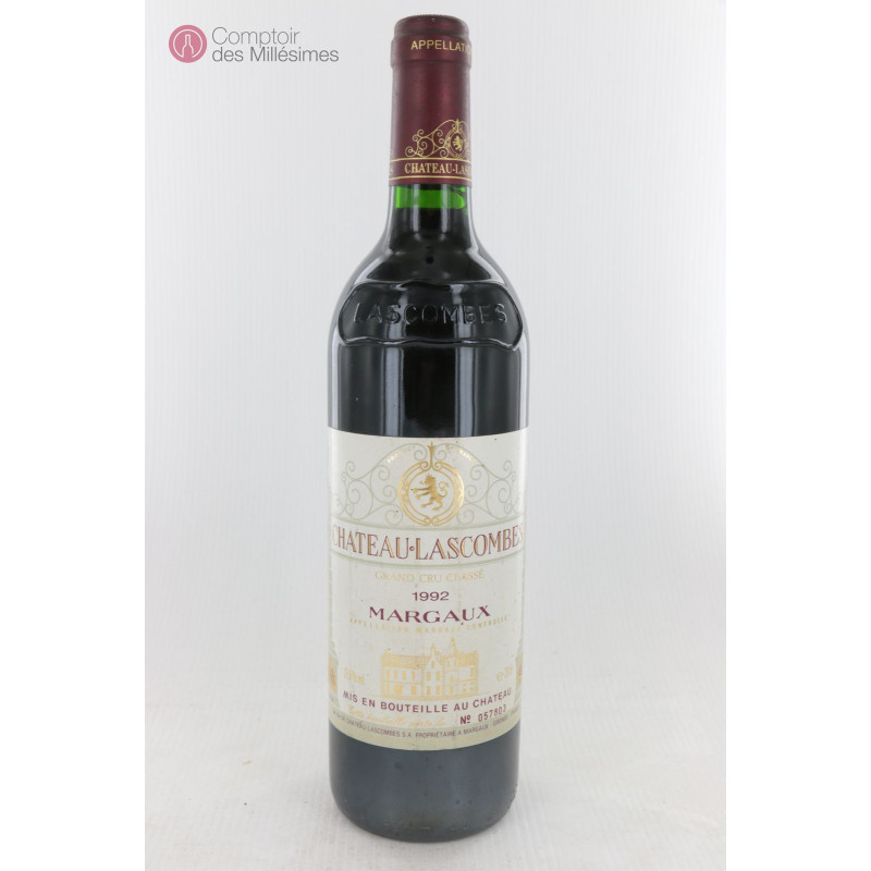 Chateau Lascombes 1992 Grand cru classé de Margaux Prix