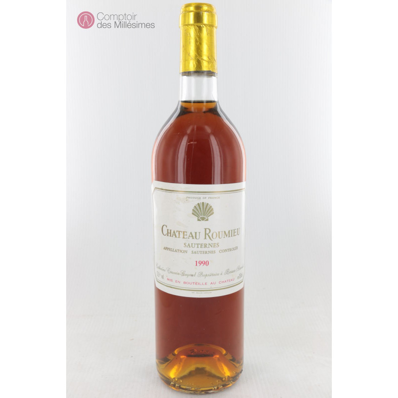 Château Roumieu 1990 Vins de Sauternes au Meilleur Prix