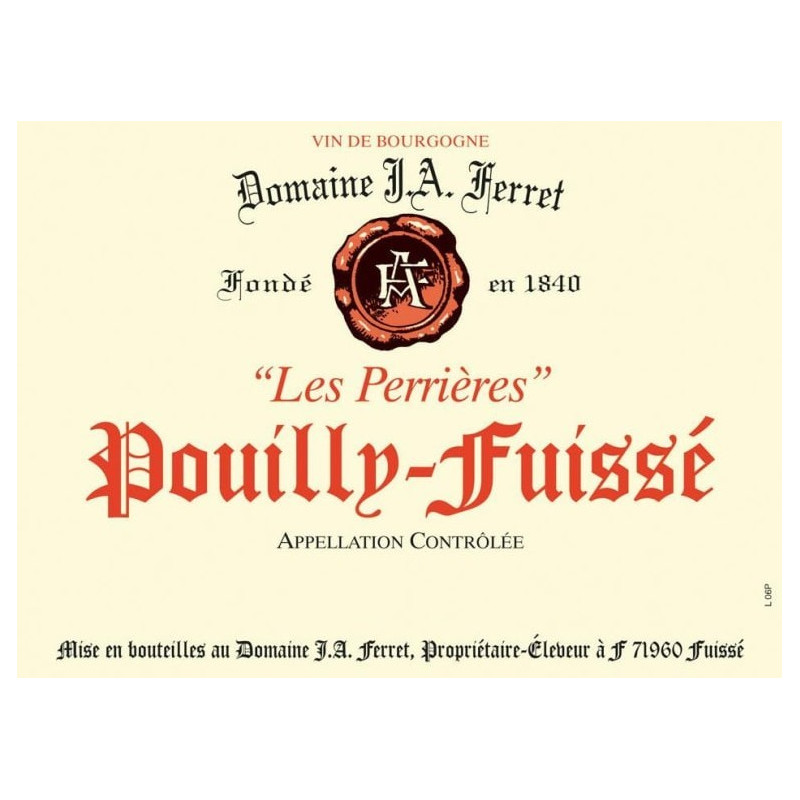 Pouilly Fuissé 2019 Perrières en Magnum Domaine Ferret