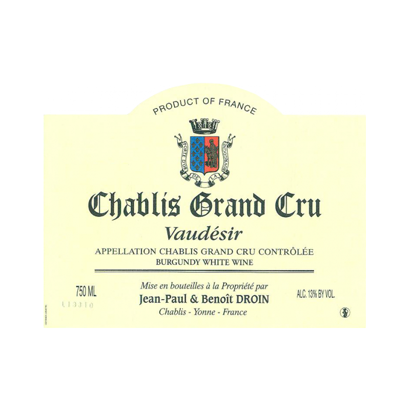 Chablis Grand Cru 2021 Vaudésir Jean Paul et Benoit Droin