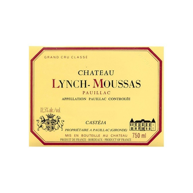 Château Lynch Moussas 1999 Pauillac 5ème Grand Cru Classé Prix