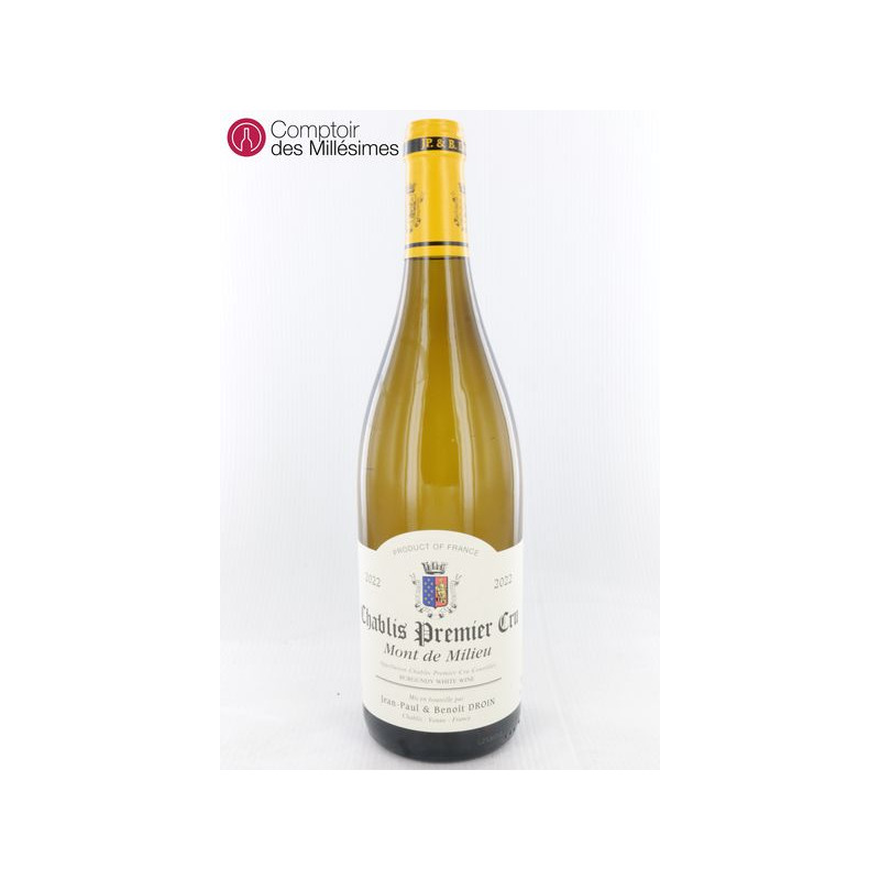 Chablis Er Cru Mont De Milieu Jp Et Benoit Droin