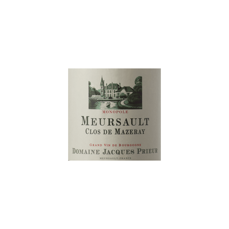 Meursault Clos De Mazeray White Order Jacques Prieur