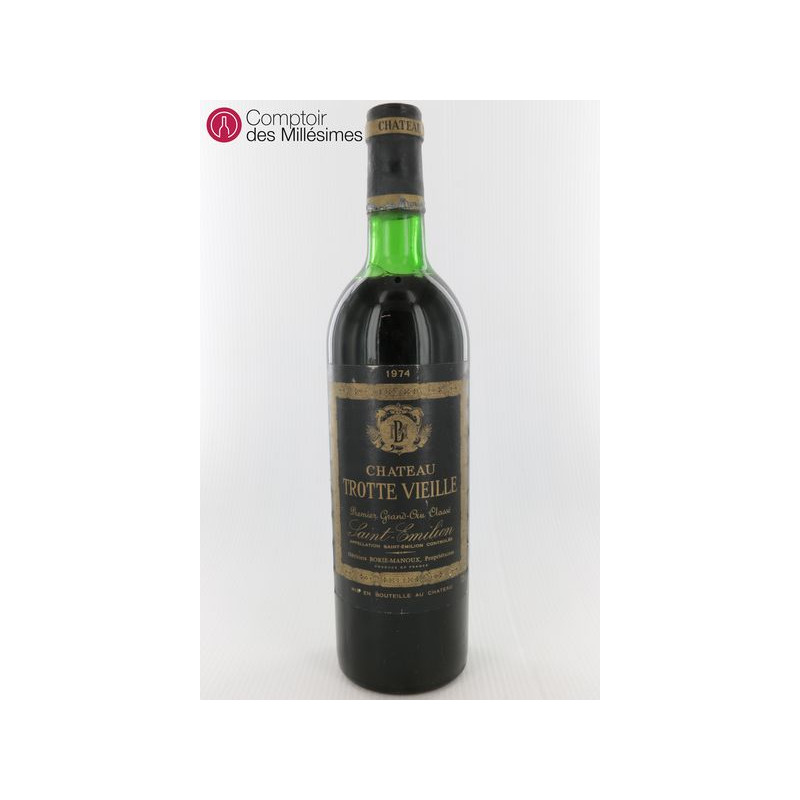 Château Trotte Vieille 1974 Saint émilion 1er Grand Cru Classé B Prix