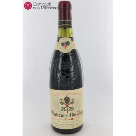 Chateauneuf Du Pape 1978 Saint Siffrein Au Meilleur Prix