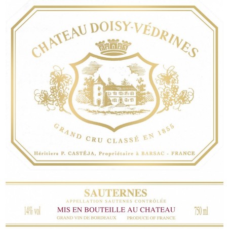 Chateau Doisy Vedrines 1955 Sans Etiquette Sauternes 2eme Grand Cru