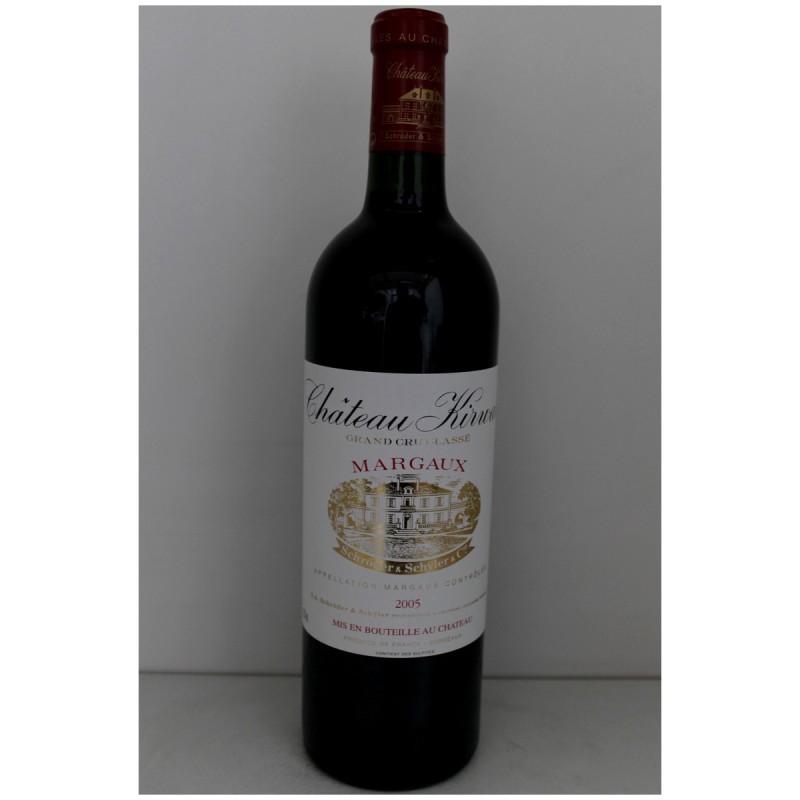 Château Kirwan 2005 3ème Grand Cru Classé De Margaux Prix