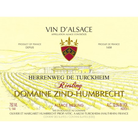 Riesling Herrenweg de Turckheim 2014 - Zind-Humbrecht