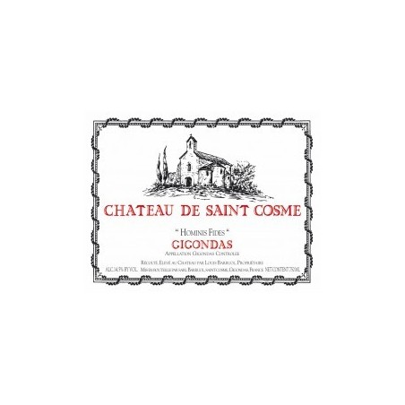 Gigondas 2015  " Hominis Fides " - Chateau de St Cosme