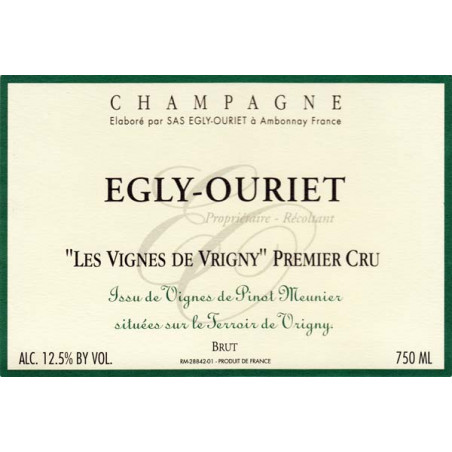 Champagne Egly-Ouriet 1er Cru Les Vignes de Vrigny