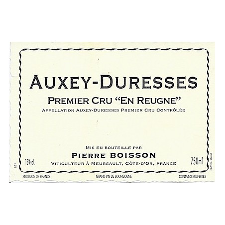 Auxey-Duresses 1er Cru En Reugne - Pierre Boisson