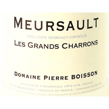 Meursault 2018 Les Grands Charrons - Pierre Boisson