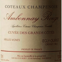 Coteaux Champenois Ambonnay rouge Grand Cru - Egly-Ouriet