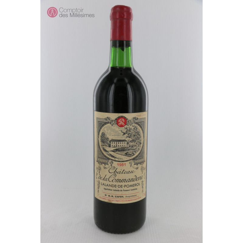 Chateau de la Commanderie 1981 - Lalande de Pomerol in stock