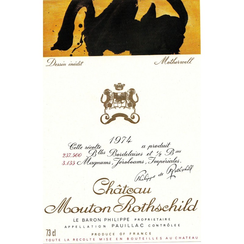 Château Mouton Rothschild 1974 in Magnum - Pauillac in stock