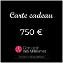 Carte Cadeau 750 €