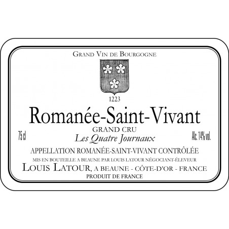 Romanée St Vivant 2015 "Les Quatre Journaux"