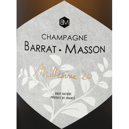 Champagne Barrat Masson Brut Nature Millésime