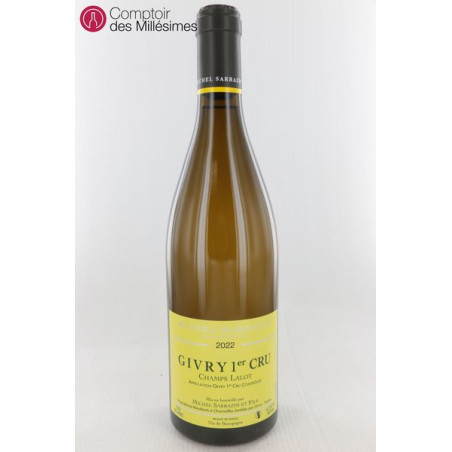 Givry Blanc 1er cru Champ Lalot 2022 - Michel Sarrazin et Fils