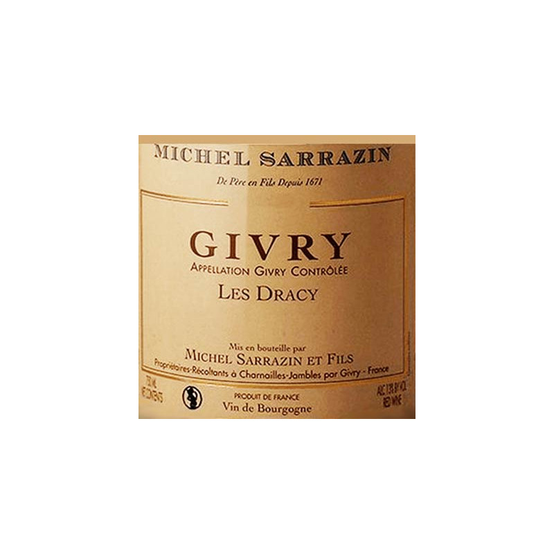 Givry Rouge Dracy 2022, Achat Vin De Michel Sarrazin & Fils