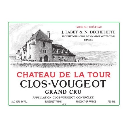 Clos Vougeot Grand Cru  Château de la Tour