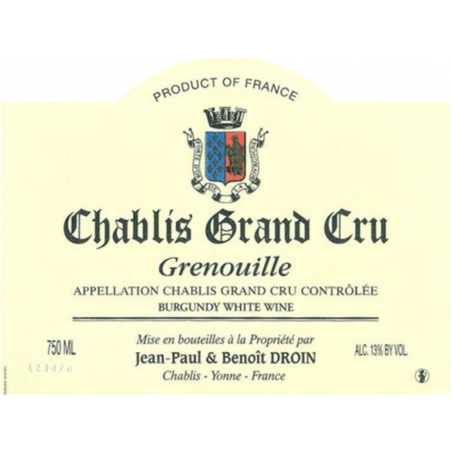 Chablis Grand Cru Grenouilles - Jean-Paul et Benoit Droin