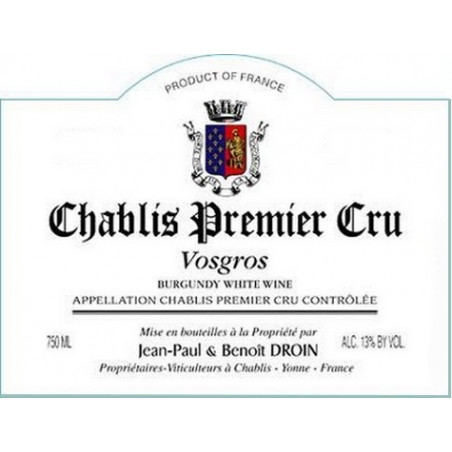 Chablis Premier Cru Vosgros - Jean-Paul et Benoit Droin