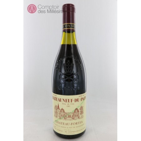 Château Fortia 1985 - Tête de Cru