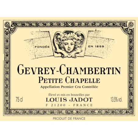 Gevrey-Chambertin 1er cru Petite Chapelle   - Louis jadot