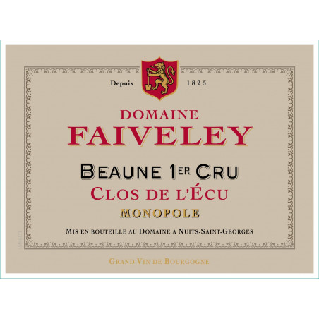 Beaune 1er Cru Clos de l'Écu - Monopoly - Faiveley