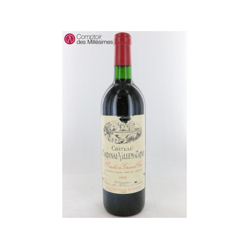 Chateau Cardinal-Villemaurine 1988 - Saint Emilion Price