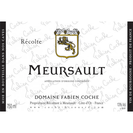 Meursault rouge  Fabien Coche