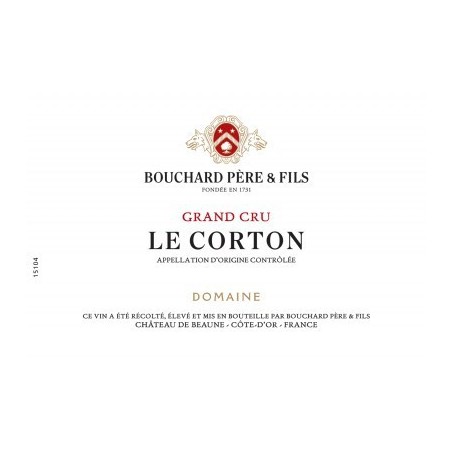 Corton Grand Cru Le Corton - Bouchard Père et Fils