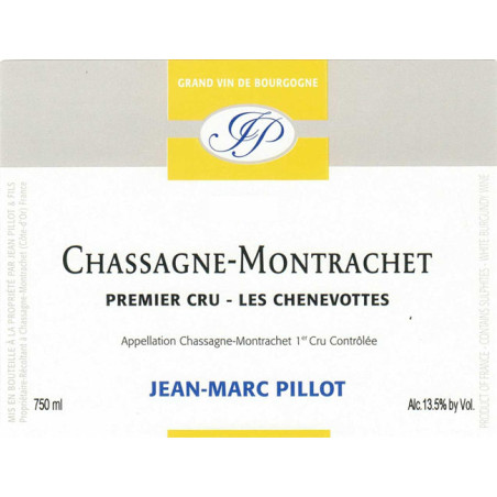 Chassagne Montrachet 1er Cru Les Chevenottes - Jean Marc Pillot