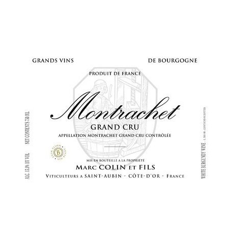 Montrachet Grand Cru - Marc Colin and his Sons