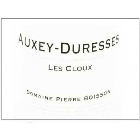 Auxey-Duresses  les Cloux - Pierre Boisson