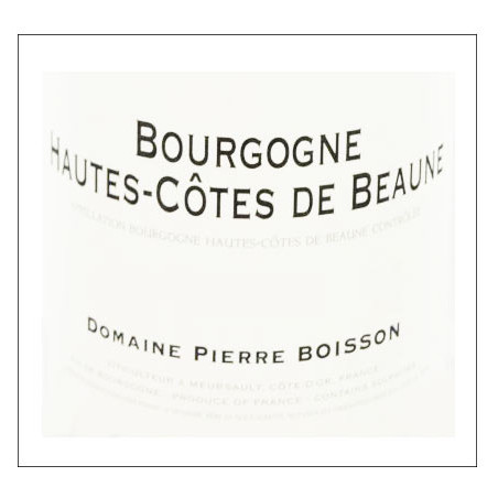 Bourgogne Hautes Côte de Beaune Pierre Boisson