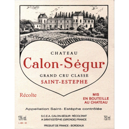 Château Calon Ségur 1996 en Double Magnum