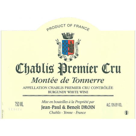 Chablis 1er Cru Montée de Tonnerre - Jean-Paul et Benoit Droin