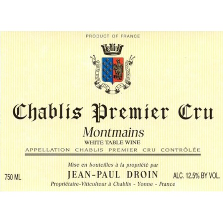 Chablis 1er Cru Montmains - Jean-Paul et Benoit Droin