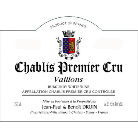 Chablis 1er Cru Vaillons - Jean-Paul et Benoit Droin