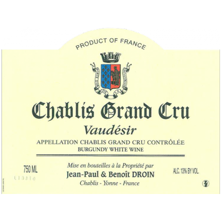 Chablis Grand Cru  Vaudésir - Jean-Paul et Benoit Droin