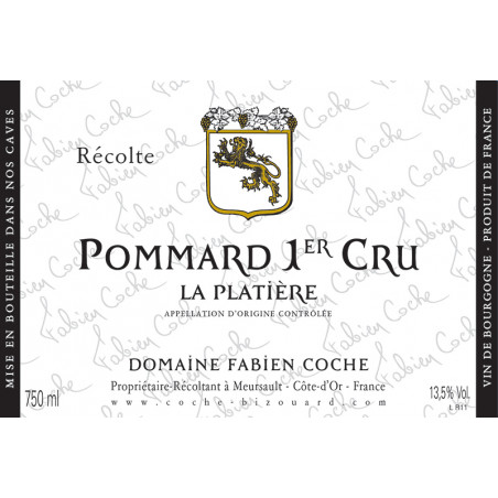 Pommard 1er Cru La Platière Fabien Coche