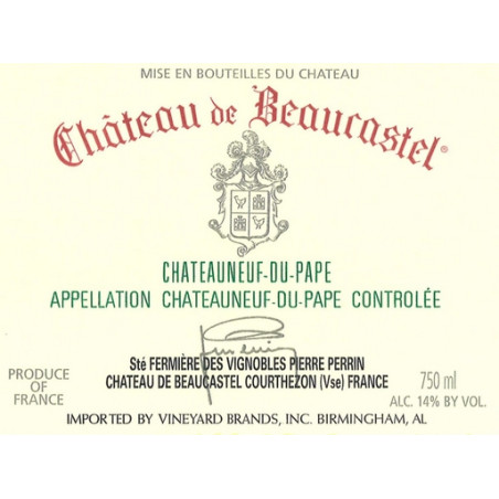 Château de Beaucastel Blanc 2019