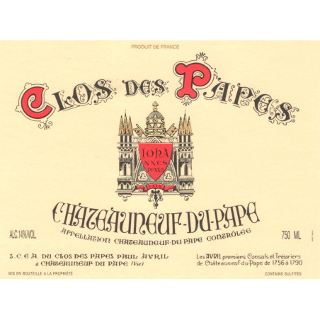 Clos des Papes 2021 en Jéroboam