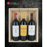 Coffret cadeau vin avec 3 bouteilles d'exception de Bordeaux