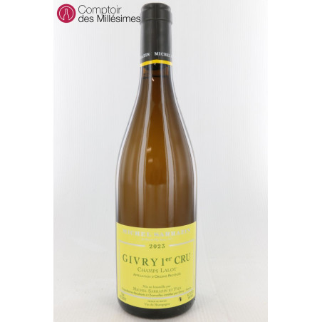 Givry Blanc 1er cru Champ Lalot 2023 - Michel Sarrazin et Fils